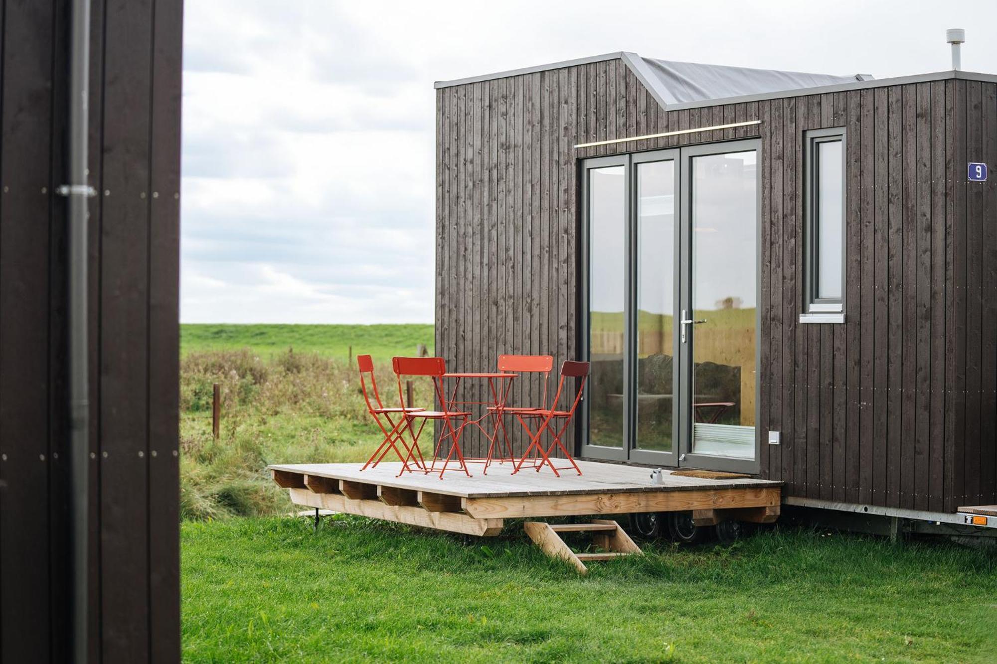 קרוליננזיל Tiny House Nature 9 Zur Kuhweide - Green Tiny Village Harlesiel מראה חיצוני תמונה